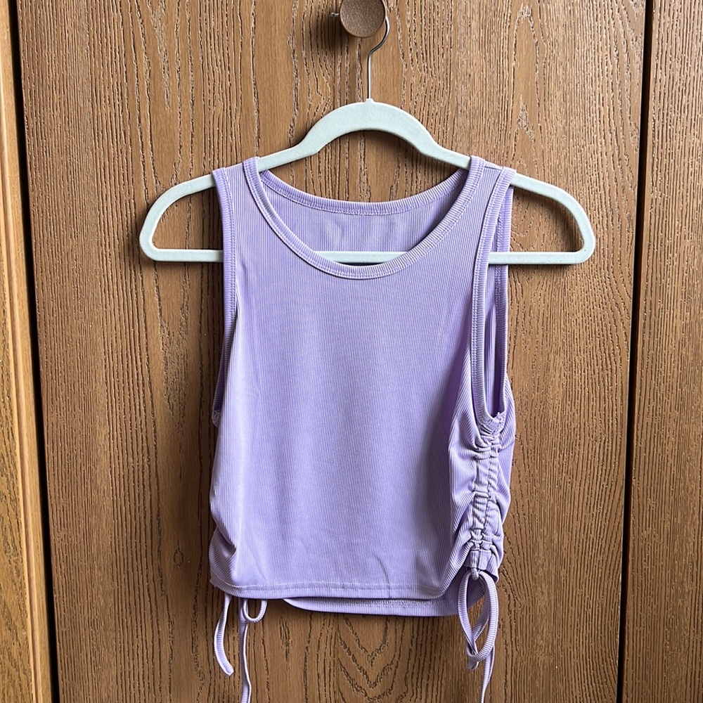 Shein set of two scrunch tie tanks